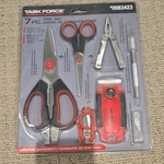 Task Force 7-PIECE Tool Set Mini Scissors Pliers Scraper Box 0083423. Fixed Price $15.99.
