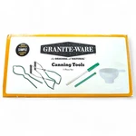Granite Ware 5 Piece Home Canning Tool Set Kit Jar Lifter Funnel Wrench Green. Fixed Price $14.65.