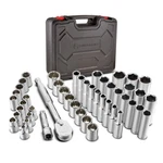 Powerbuilt 47 Piece 3/8 Inch Drive Sae & Metric Mechanic's Tool Set - 642451. Fixed Price $79.95.