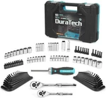 Duratech Mechanics Tool Set 93 Pcs Sae/metric 1/4 &3/8 Inch With Ratchet Handle. Fixed Price $56.55.