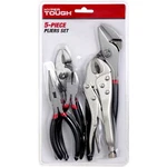 Hyper Tough 5-PIECE Plier And Locking Set With Non-slip Grips. Fixed Price $19.95.