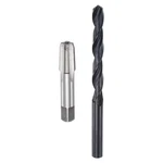 Uxcell Tap And Drill Bit Set, 1/8-27 Npt Thread + 21/64", Black. Fixed Price $19.76.