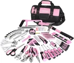 267-PIECE Pink Tool Set With Wide Mouth Bag For Diy Home Repairs. Fixed Price $133.99.