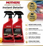 Mothers 08216 California Gold Instant Detailer Oz (2 Pack) Quick Spray Wax,. Fixed Price $29.05.