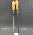 2 Woodworking Tool Nicholson 6" Double Extra Slim Files Lutz Handles. Fixed Price $9.00.