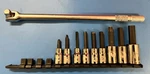 Armstrong + Snap-on Tools 1/2" Drive 15" Breaker Bar 9 Pc Hex Bit Socket Set. Fixed Price $140.00.
