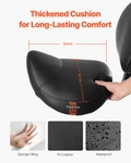 Saddle Stool With Back Support And Wheels, Black. Fixed Price $79.87.