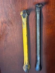Lot Of 2 Nail Claws PULLERS--11 LONG--3/4" Steel Bar--mintcraft. Fixed Price $15.00.