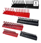 Eaceliy 8PCS Socket Organizer Tray SET,1/2", 1/4" And 3/8" Sae & Metric Deep. Fixed Price $24.99.