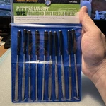 Slightly Used Pittsburgh 10PC Diamond Grit Needle File Set; Item 69876; Deal!. Fixed Price $9.00.