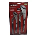 Husky Groove Joint Pliers Set 10" & 12" Straight Jaw Non-slip Grip Hand Tools. Fixed Price $21.55.