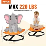 Elephant Kids Swivel Chair 220 Lbs Capacity 360 Spinning Autistic. Fixed Price $64.95.