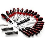 Hyper Tough 50 Piece Precision Screwdriver Set Nonslip Cushion Grip Black / Red. Fixed Price $50.00.