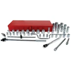 Urrea 5400G 1/2 Drive 6 Point Socket Set With Accessories 43 Pieces. Fixed Price $329.25.