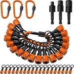 18 Pcs Bit Holder Keychains, 1/4 3/8 1/2" Socket Drill Nut Orange. Fixed Price $42.99.
