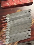 Nos 12 Simonds 8 Bastard Double Cut Half Round Files. Fixed Price $50.00.
