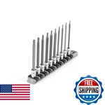 Tekton 1/4 Inch Drive Long Torx Bit Socket Set With Rail, 10-PIECE (T6 T30). Fixed Price $53.05.