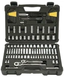 123 Piece Socket Ratchet Tools Set Metric 1/4 3/8 Drive Sae Repair Stanley. Fixed Price $80.91.