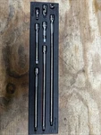 Snap Tools Piece 1/4 Extension Set In Foam FM108EX01B. Fixed Price $285.00.