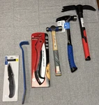 Hammer Saw Knife Pry Bar Tools Kobalt Vaughan Corona Truper Steel New Lot Of 6. Fixed Price $54.95.