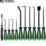 Ftihtry 11-PIECE Pick Set And Hook With Scraper Magnetic Green. Fixed Price $26.16.