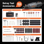 Katerk Professional Rotary Tool Set With Flex Shaft, 155PCS Accessories, 3500.... Fixed Price $75.00.