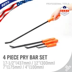 4PC Pry Bar Set Mechanics 17-1/2" 12" 7" 4" Neon Handle Heavy Duty Drop Forged. Fixed Price $16.99.