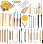 61PCS Ceramic Clay Tools Kit Pottery Sculpting Shapers Carving. Fixed Price $29.76.
