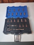 Used Kobalt Sae Metric 1/4" Drive 6-POINT Socket Set 20 Piece With Hard Case. Fixed Price $13.99.