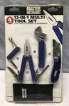 Master Mechanic 12-IN-1 Multi Tool Set 4 Piece Plier Wrench Knifes Pouch. Fixed Price $12.00.