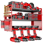Modular Power Tool Organizer Wall Mount, Garage Drill Storage Shelf With Hook.... Fixed Price $63.72.
