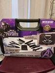 Panther Marvel 82 Piece Household Tool Set Limited Edition Silver/black. Fixed Price $27.99.