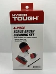 Hyper Tough 4-PIECE Scrub Brush Cleaning Attachment Set For Electric Drills. Fixed Price $9.99.