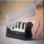 Ergonomic 4-IN-1 Knife And Scissor Sharpener-fine Grit Stainless Steel Tool. Fixed Price $9.99.