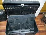 Huge Ellis Chicago Military-wheeled Tool Case, 27"H X 14"L 16"!! Rare!. Fixed Price $799.00.