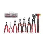 Houseran 8-PIECE Tool Set With Case Including 10 Groove Joint Pliers, 8.3. Fixed Price $70.02.