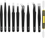 Precision Tweezers Set 10 Piece, Esd Safe Anti-static Stainless Steel Kit With. Fixed Price $12.87.