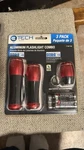 Tech Led Aluminum Flashlights 3 Pack With Batteries. Fixed Price $12.99.