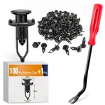Gooacc 100 Pcs Clips 9MM + Fastener Remover,. Fixed Price $16.10.