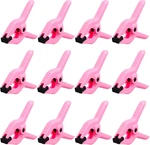 12 Pack 3.5 Inch Plastic Spring Clamps, Pink Heavy Duty Clips For. Fixed Price $14.67.