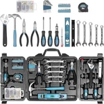 Tool Kit For Home, 144 Piece Hand Set With Storage Box, Blue/sliver. Fixed Price $46.61.