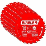 (10 Pack) D0724DA Diablo 7-1/4" 24T Demon Framing & Demolition Saw Blade. Fixed Price $140.00.