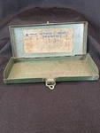 Allied Vintage Metal Box, Tool Storage For Hex Bit Set. Fixed Price $17.85.