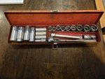 Vintage Sears Companion 21PCS. Tool Set 3/8" Drive Usa Ratchet Socket 9-3303. Fixed Price $39.95.