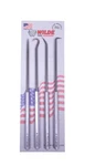 Wilde 4 Pc Professional Hook & Pick Set Made In Usa Straight Right Curved. Fixed Price $18.83.