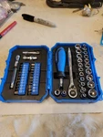 Kobalt 50-PIECE Sae & Metric Polished Chrome Mechanics Tool Set W/ Hard Case New. Fixed Price $54.99.