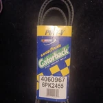Goodyear Gatorback Serpentine Belt, 4060967 6-RIB, 96.7" Multi-v Nos. Fixed Price $80.00.
