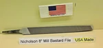Nicholson 8" Flat File Mill Bastard 08497 21832 Made In Usa. Fixed Price $18.95.