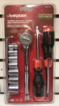 Husky 10-PIECE Ratchet, Socket And Screwdriver Set 452 544. Fixed Price $29.95.