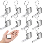 Quelay 10 Pcs Mini Measuring Tape Metal Keychain Measure Up To 47.24 Inches. Fixed Price $46.38.